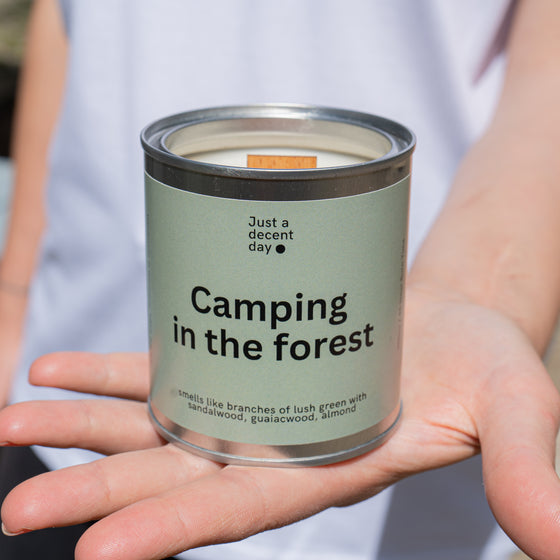 Camping in the forest - Duftkerzen Dose